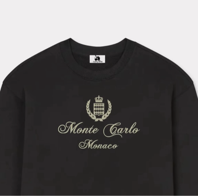 ‘Monte Carlo’ embroidered sweatshirt