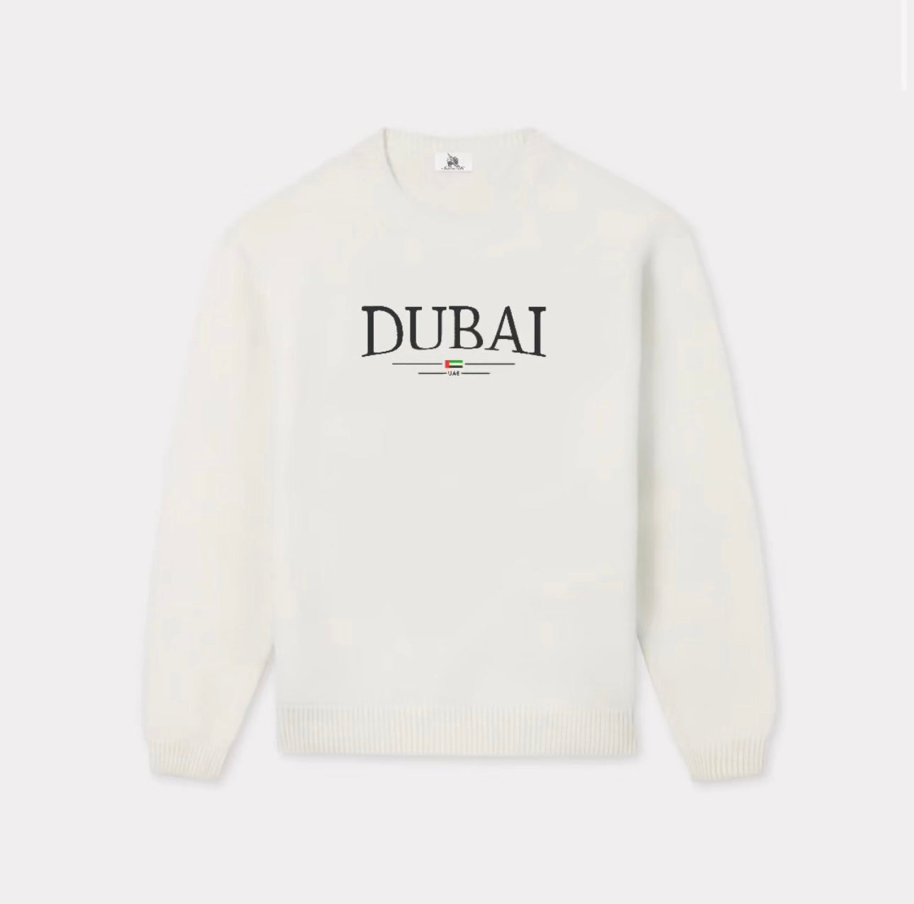 ‘DUBAI’ embroidered sweatshirt