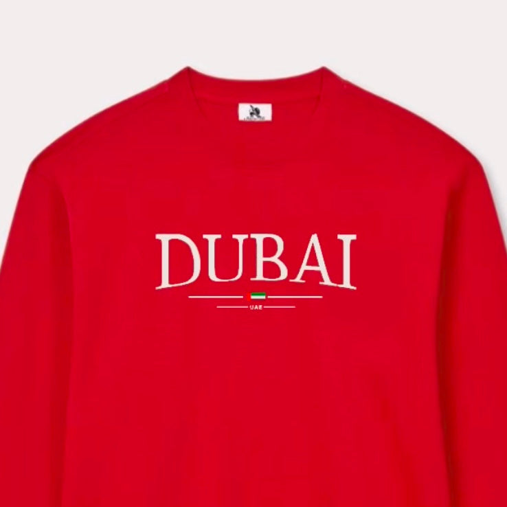 ‘DUBAI’ embroidered sweatshirt