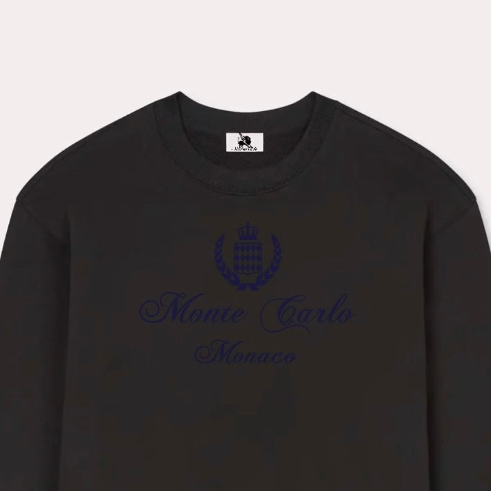 ‘Monte Carlo’ embroidered sweatshirt