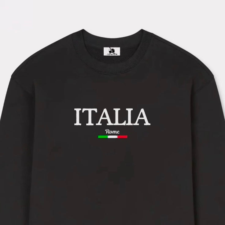 ‘ITALIA’ embroidered sweatshirt