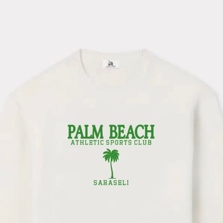 ‘Palm Beach’ embroidered sweatshirt