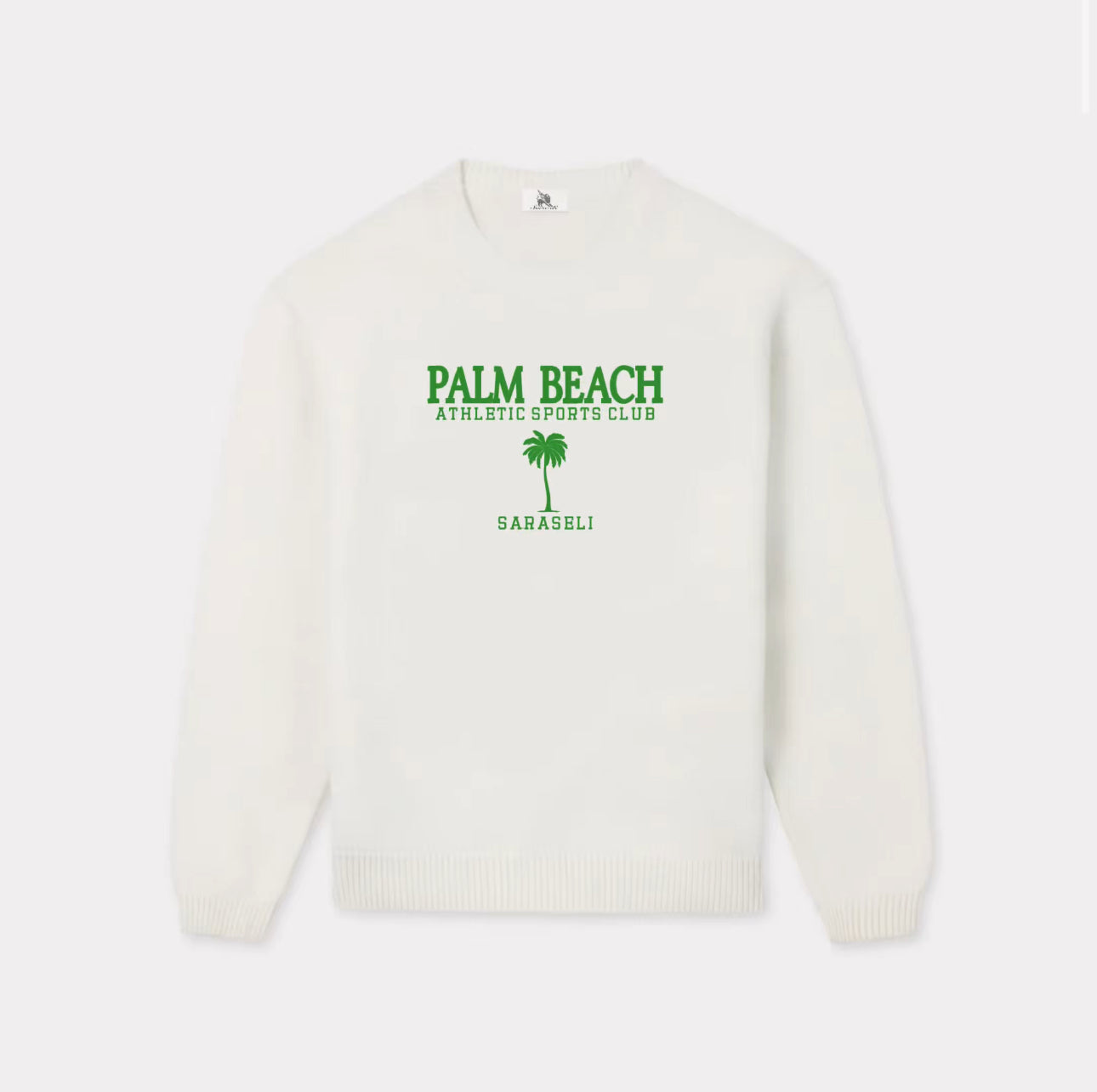 ‘Palm Beach’ embroidered sweatshirt