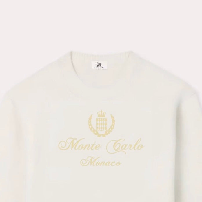 ‘Monte Carlo’ embroidered sweatshirt