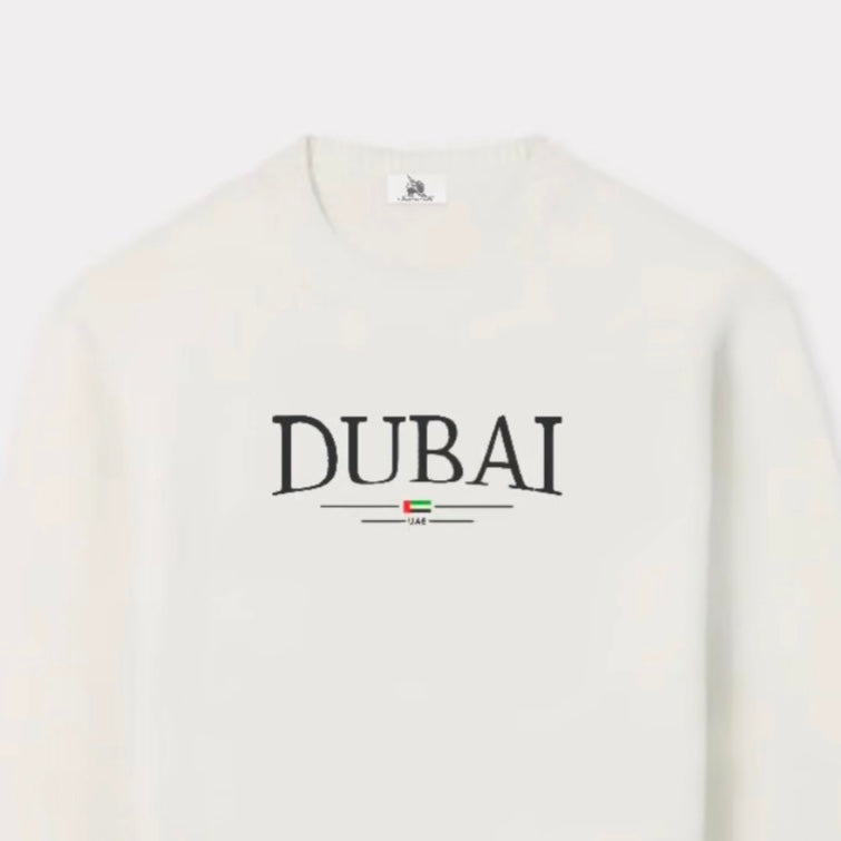 ‘DUBAI’ embroidered sweatshirt