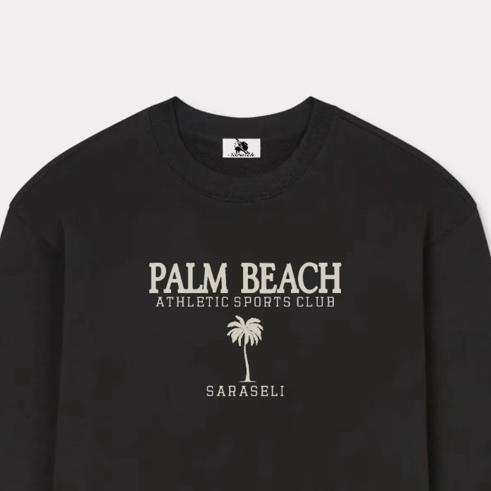 ‘Palm Beach’ embroidered sweatshirt