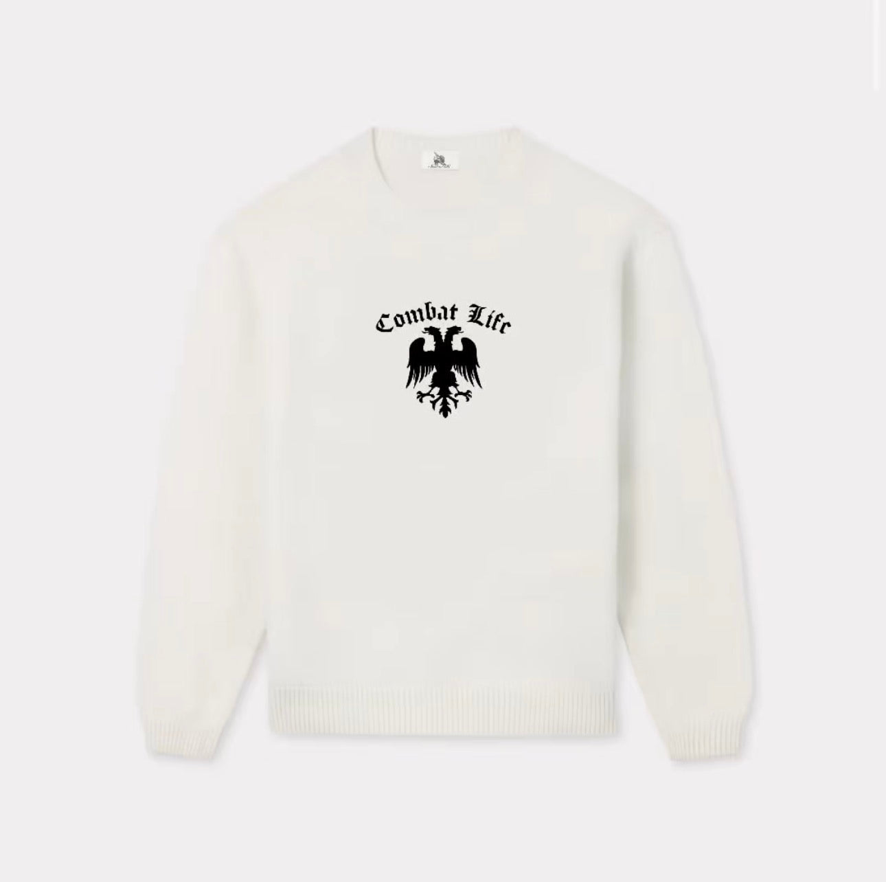 ‘Combat Life’ embroidered sweatshirt