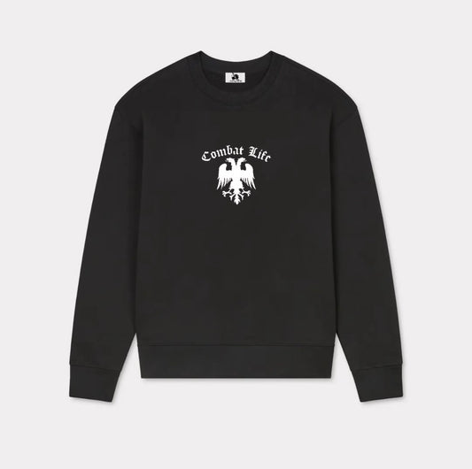 ‘Combat Life’ embroidered sweatshirt